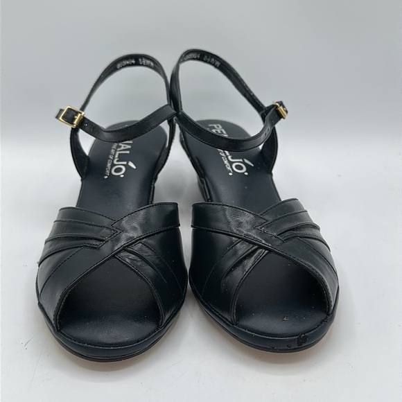 Penaljo black ankle strap sandals, size 5.5 - Picture 2 of 10
